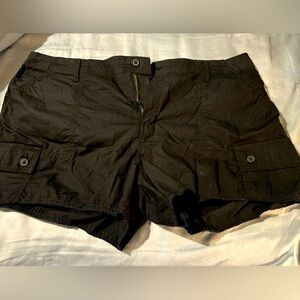 ANA Black Cargo Shorts